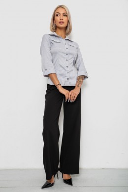 Рубашка классическая в полоску, цвет серый, 230R643