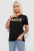 Футболка жіноча з принтом, колір чорний, 244R4022