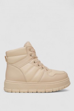 Кросівки жіночі зимові, колір бежевий, 248RBL2