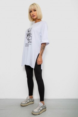 Футболка женская с принтом, цвет белый, 244R2018