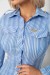 Сорочка класична в смужку, колір блакитний, 230R646-1