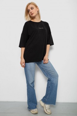 Футболка женская с принтом, цвет черный, 244R2021-5