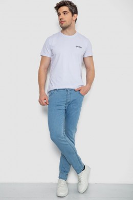 Джинсы мужские однотонные  -уценка, цвет голубой, 247R1242-1-U-44