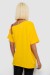 Футболка жіноча з принтом, колір жовтий, 244R2158 Футболка жіноча з принтом, колір жовтий, 244R2158