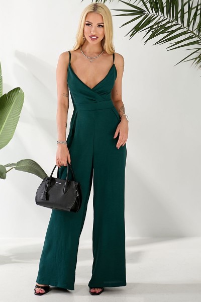 Комбінезон жіночий, колір зелений, 257R370
