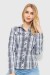 Сорочка жіноча повсякденна, колір сіро-білий, 230R064 Сорочка жіноча повсякденна, колір сіро-білий, 230R064