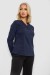 Блуза однотонная, цвет синий, 230R96-11 Блуза однотонная, цвет синий, 230R96-11
