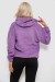 Худі жіночий однотонний з капюшоном, колір бузковий, 257R14 Худі жіночий однотонний з капюшоном, колір бузковий, 257R14