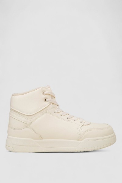 Кроссовки женские зимние на меху, цвет бежевый, 248RAD02