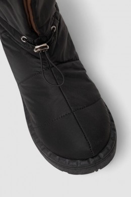 Дутики женские зимние на меху, цвет черно-коричневый, 248RFM300