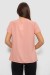 Блуза однотонная, цвет пудровый, 230R112