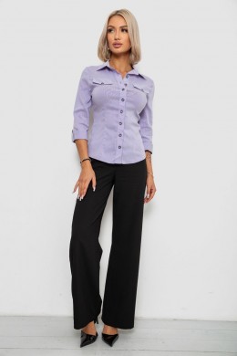 Рубашка классическая в полоску, цвет сиреневый, 230R643