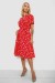 Платье софт с принтом, цвет красный, 230R1111 Платье софт с принтом, цвет красный, 230R1111