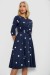 Платье софт с принтом в горох, цвет синий, 230R1011-6 Платье софт с принтом в горох, цвет синий, 230R1011-6
