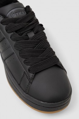 Кроссовки женские зимние на меху, цвет черный, 248RHB670