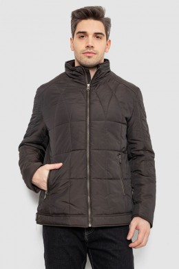 Куртка мужская демисезонная, цвет темно-коричневый, 244RD114