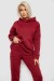 Спортивный костюм женский на флисе, цвет бордовый, 257R88 Спортивный костюм женский на флисе, цвет бордовый, 257R88