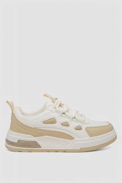 Кроссовки мужские демисезонные, цвет бело-бежевый, 243RHK106