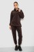 Спортивный костюм женский на флисе, цвет шоколадный, 241R2007 Спортивный костюм женский на флисе, цвет шоколадный, 241R2007