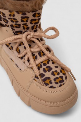 Угги женские на меху, цвет бежевый, 243RG661