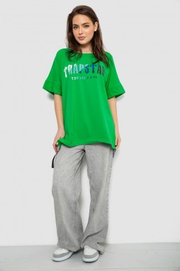 Футболка жіноча з принтом, колір зелений, 244R4012