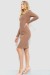 Платье на молнии, цвет мокко, 204R3059 Платье на молнии, цвет мокко, 204R3059