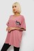 Футболка женская с принтом, цвет пудровый, 244R2511