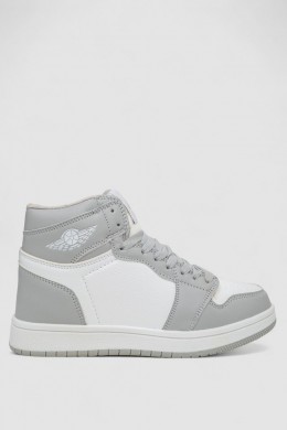 Кросівки жіночі зимові на хутрі, колір біло-сірий, 248RHB470-6