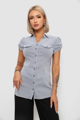 Сорочка-туніка в смужку, колір сірий, 230R665-1