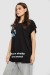 Футболка женская с принтом, цвет черный, 244R3001 Футболка женская с принтом, цвет черный, 244R3001