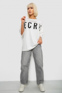 Футболка женская с принтом, цвет молочный, 244R3008-1
