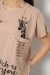 Футболка женская с принтом, цвет бежевый, 244R3011 Футболка женская с принтом, цвет бежевый, 244R3011