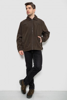 Куртка мужская демисезонная однотонная, цвет темно-зеленый, 244R033B